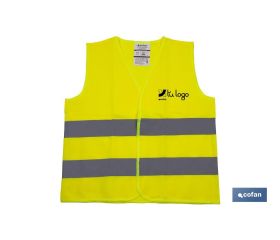 CHALECO AMARILLO REFLECTANTE P/NIÑOS